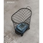 Cheap Large Round Children's Dirty Clothes Basket Wholesale Decorative Laundry Wire Material Laundry Storage Basket