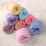 Pastel Color Women's Fuzzy Socks Winter Warm Soft Comfortable Fluffy Microfiber House Sleep Slipper Socks Christmas Gift