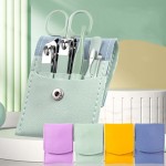 Hot Selling 8-Piece Nail Art Set Colorful Stainless Steel Nail Clipper Gift Set Fully Customizable Nail Clipper Set