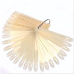 Wholesale Round Tip Color Sample Stick Clear Tip Natural Color Chart Manicure Set DIY Nail Art Practice Display