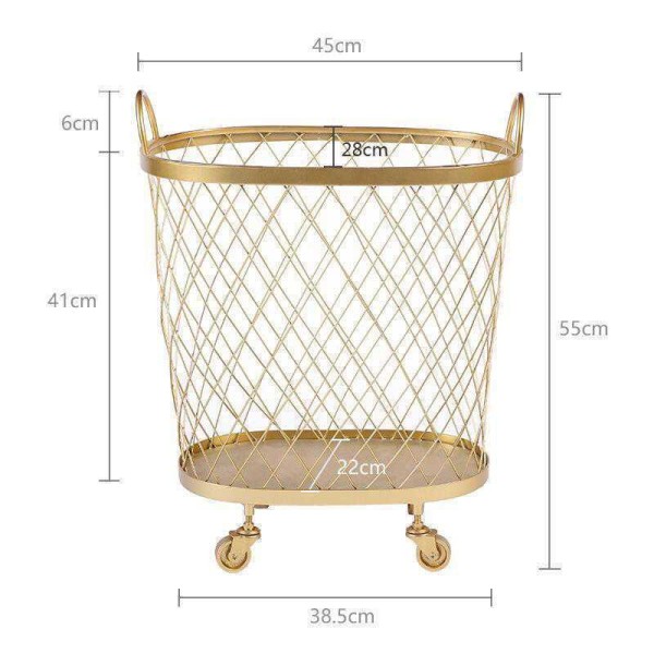 Cheap Large Round Children's Dirty Clothes Basket Wholesale Decorative Laundry Wire Material Laundry Storage Basket