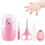 Baby Safety Scissors Nail Clipper Nail Care 4-Piece Set