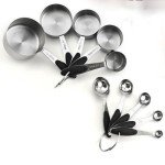 Wholesale 10 pcs Kitchen Measuring Tools High-End Luxury Stainless Steel Measuring Cup Spoon Set