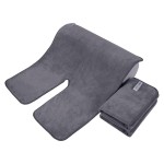 High-Quality 40 * 50cm Microfiber Beauty Salon Spa Towel U-Shaped Face Towel & Soft Spa Towel Solid Color Adult Woven