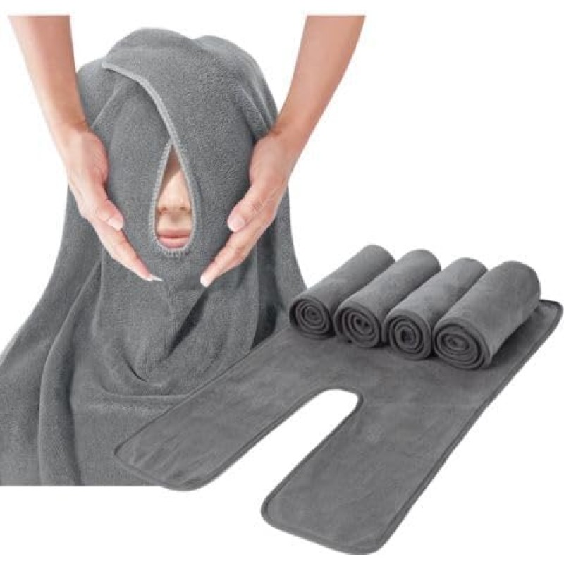 Microfiber Esthetician Spa Towel Soft Face Cloth Facial Mask Removal Steam Massage Cleaning Split Design Bath Towel