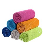 Custom UV-Protected Outdoor Cooling Towel for Neck & Face Sports Gym Magic Instant Ice Microfiber Cooling Hoodie Towel