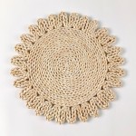 Eco-Friendly Material Corn Husk Handmade Placemat Wholesale Woven Straw Braided Natural Placemat
