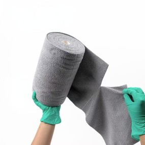 20-Piece Microfiber Reusable Dry Cleaning Cloth Roll Washable Rags Utensil Glass Kitchen Car Wash Tear-Off Towel Screen Use