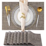 4-Piece Anti-Slip Heat-Resistant Placemat Vinyl Custom Rectangular Dining Table Christmas Placemat