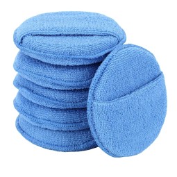 Microfiber Hand Polishing Wax Sponge for Car Care Quick-Dry Interior Scrubbing & Cleaning