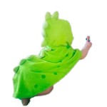Children's Pure Cotton Beach Towel with Dinosaur Hood Warm Bathrobe