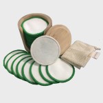 Washable Eco-Friendly Natural Reusable Facial Cleansing Cotton Round Bamboo Organic Makeup Remover Pads