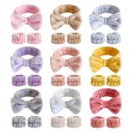 Velvet Elastic Terry Cloth Set Soft Bow Coral Fleece Spa Accessories Daily Bath Popular Reusable Headband Facial Hair