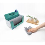 50-Piece Microfiber Reusable Dry Cleaning Cloth Roll Washable Rags Utensil Glass Kitchen Car Wash Tear-Off with Box Towel
