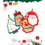 2025 Christmas Decorative Hand Bath Towel Set Utensil Theme Kitchen Tea Towel Ornaments & Gifts