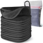 Super Soft 6-Inch Reusable Washable Microfiber Makeup Remover Cleansing Towel Pads Absorbent Face Wash Cloth