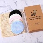 Reusable Organic Microfiber Facial Makeup Remover Pads Eco-Friendly Makeup Remover Daily Cleansing Cotton Pads