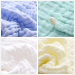 Baby Pure Cotton Baby Toddler 6-Layer Care Towel Square Baby Face Cloth Scarf Newborn Wipes