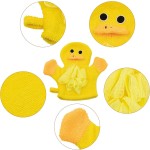 Cute Animal Design Baby Bath Gloves Towel Gentle Soft Scrub Yellow Duck Shark Towel Toddler Bath Body Cleaning Tools