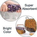 Women's Microfiber Hair Drying Towel Leopard Print Twist Turban Wet Long Curly Hair Anti-Frizz