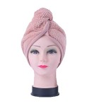 2-Pack Quick Magic Hair Dry Hat Microfiber Hair Towel for Women Turban Twist with Button