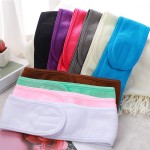Custom Trademark Spa Facial Headband Terry Cloth Spa Headband Stretch Towel Washable Makeup Headband