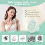 Custom Logo Scalp Massager Hair Brush Soft Silicone Bristles Oval Dandruff Removal Brush Washer Fashion Hair Care