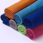Custom UV-Protected Outdoor Cooling Towel for Neck & Face Sports Gym Magic Instant Ice Microfiber Cooling Hoodie Towel