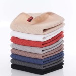 Solid Color Cotton Waffle Weave Towel 100% Washed Linen Custom Multi-Color Honeycomb Tea Kitchen Cleaning Tea Ceremony Towel