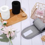Adjustable Facial Makeup Headband Magic Tape Pure Natural Waffle Sweat-Absorbing Facial Spa Headband