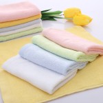 Eco-Friendly Bamboo Terry Fiber Bath Towel Set Soft Custom Printed Cartoon Pattern Newborn Child Shower