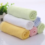 Eco-Friendly Bamboo Terry Fiber Bath Towel Set Soft Custom Printed Cartoon Pattern Newborn Child Shower