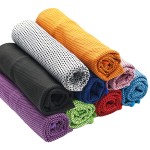 Custom Cold Magic Instant Microfiber Cooling Towel PVA Outdoor Portable Adult Travel Sweat Towel Woven Logo