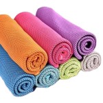 Custom UV-Protected Outdoor Cooling Towel for Neck & Face Sports Gym Magic Instant Ice Microfiber Cooling Hoodie Towel