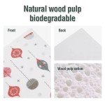 Custom Eco-Friendly Swedish Dish Towel Biodegradable Kitchen Towel Fruit Flower Non-Woven Cotton Dish Towel Design Dish Towel