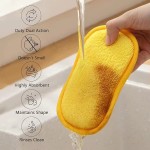Microfiber Multipurpose Kitchen Sponge Heavy-Duty Scrubbing Reusable Dish Sponge Utensil Pan Scrubbing Pad