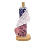 2-Layer Reusable Napkins Utensils Washable Roll Cotton Printed Cloth Napkins Kitchen Paperless Cloths