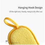 Wholesale Microfiber Dishwashing Sponge Brush Kitchen Essential Grease Removal Safe Pots Dishes Sponge Pad Damage