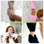 Super Soft Medium-Thick Microfiber Reusable Face Glove Microfiber Makeup Remover Cleansing Eye Makeup Gloves