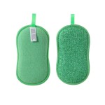 Wholesale Microfiber Dishwashing Sponge Brush Kitchen Essential Grease Removal Safe Pots Dishes Sponge Pad Damage