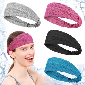 Fashion Sports Towel Moisture-Wicking with Headband Fitness Yoga Running Spa Makeup Exercise