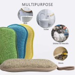 Microfiber Multipurpose Kitchen Sponge Heavy-Duty Scrubbing Reusable Dish Sponge Utensil Pan Scrubbing Pad