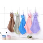 Microfiber Coral Fleece Hanging Kitchen Hand Towel / Bathroom Towel