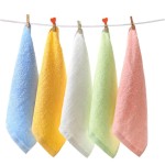 Soft Comfortable 100% Organic Bamboo Baby Bath Towel 10x10 Newborn Hypoallergenic Towel for Bathroom Closet