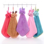 Microfiber Coral Fleece Hanging Kitchen Hand Towel / Bathroom Towel