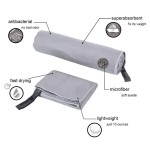 Microfiber Perfect Travel Sports Fitness Sweat Quick-Dry Absorbent Sports Exercise Towel with Mesh Bag