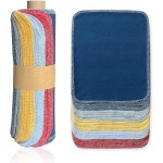 12-Pack Random Solid Color Absorbent Kitchen Cleaning Quick-Dry Zero Waste Reusable Tissues Washable Napkin Cloth