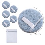 Custom Logo Microfiber Puff Reusable Washable Bamboo Charcoal Finger Pocket Adult Woven Makeup Remover Pads