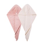 2-Pack Quick Magic Hair Dry Hat Microfiber Hair Towel for Women Turban Twist with Button
