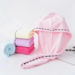 2-Pack Quick Magic Hair Dry Hat Microfiber Hair Towel for Women Turban Twist with Button